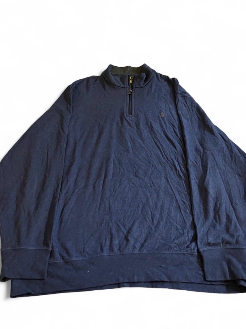 Men’s Polo Ralph Lauren 1/4 Zip Navy Pony Pullover Size XXL